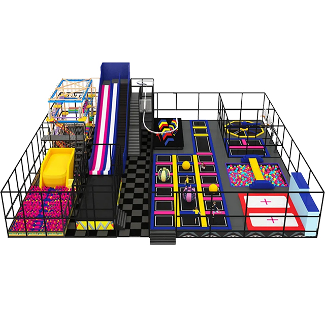Large indoor trampoline park