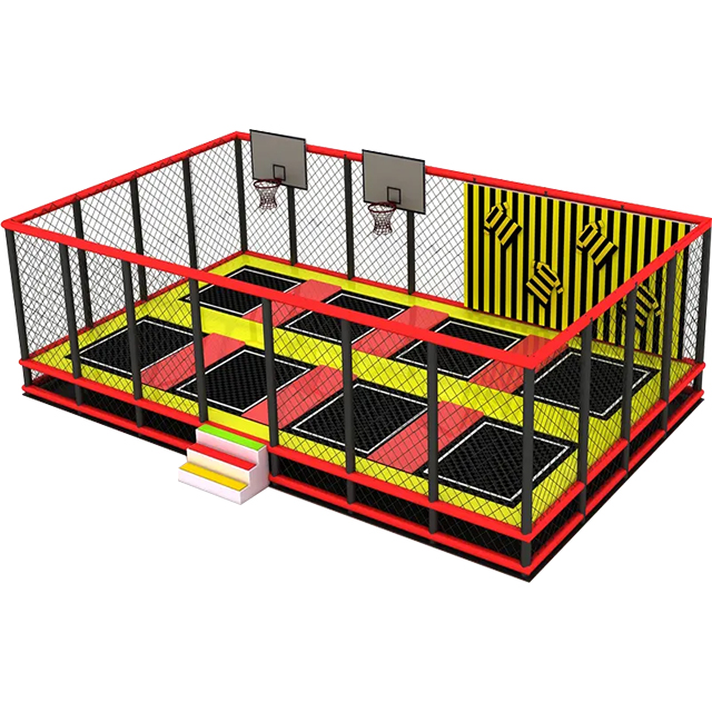 High-end atmospheric indoor trampoline