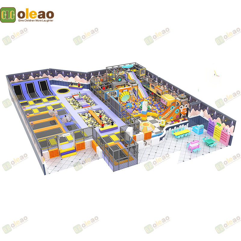  Indoor Playground Equipment Soft Play Toddler Climbing Kids Adventure Park (Slide & Swing Combo) 