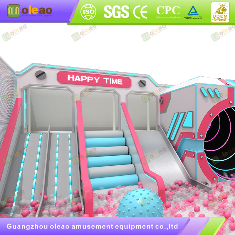 Indoor Playground Equipment Soft Play Toddler Climbing Kids Adventure Park (Climbing Ramp & Slide) 