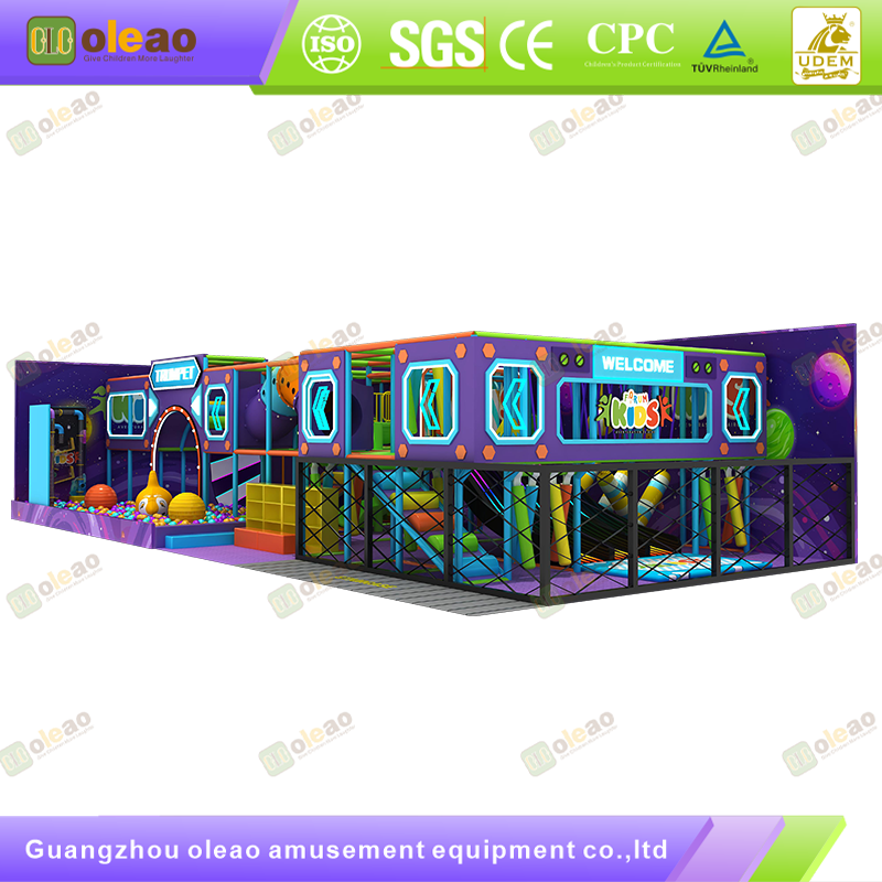 Indoor Playground Equipment Soft Play Toddler Climbing Kids Adventure Park (Climbing Arch & Tunnel & Slide)