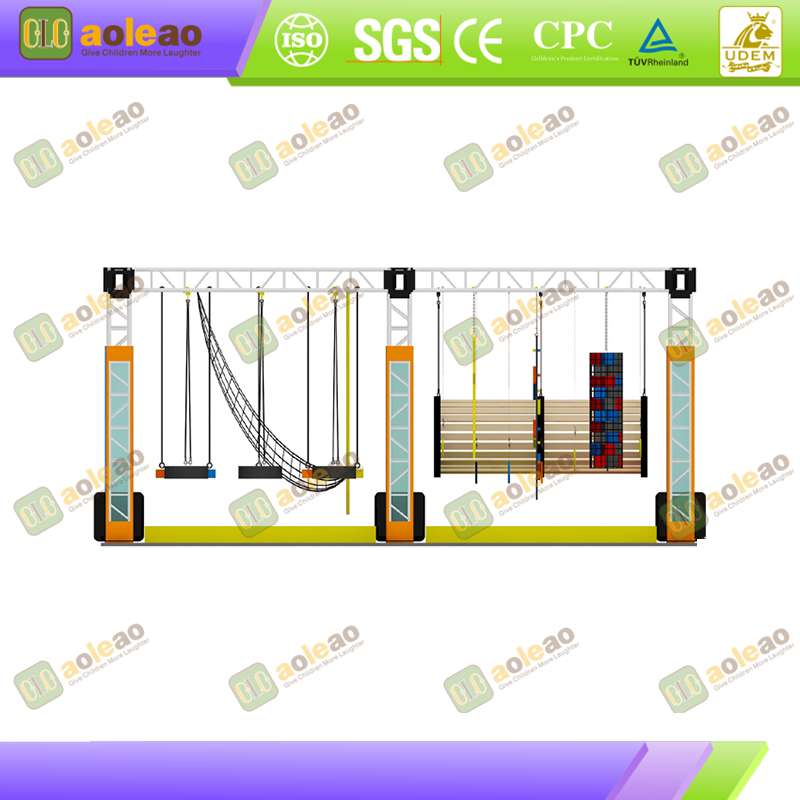 Ninja Course: Skill Training, Recreation and Strength Building in courses of a skill-training or recreational nature - Kids Adventure Park Model