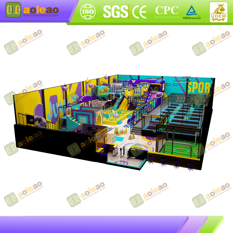 Commercial Naughty Castle - Maze + Ball Pit + Slide Integrated - Core Facility for Indoor Playground - Custom Size for Venue