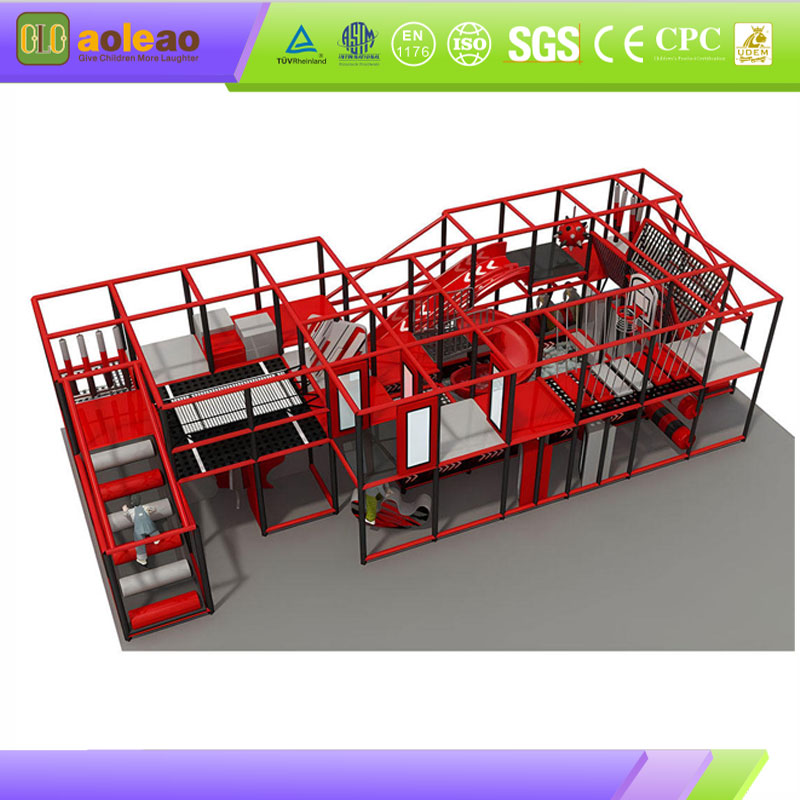 Indoor Ninja Rope Course-High-Density Weaving-Community Indoor Park-Durable & Tear Resistant | Aoleao