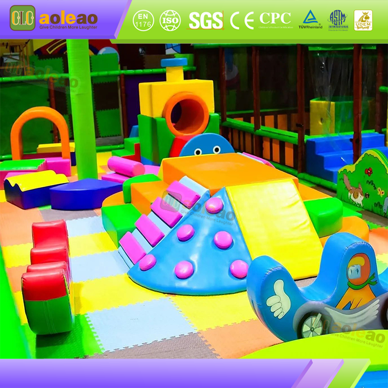Small Soft Play Slide Maze Equipment, Kids Growth Park, Improve Balance