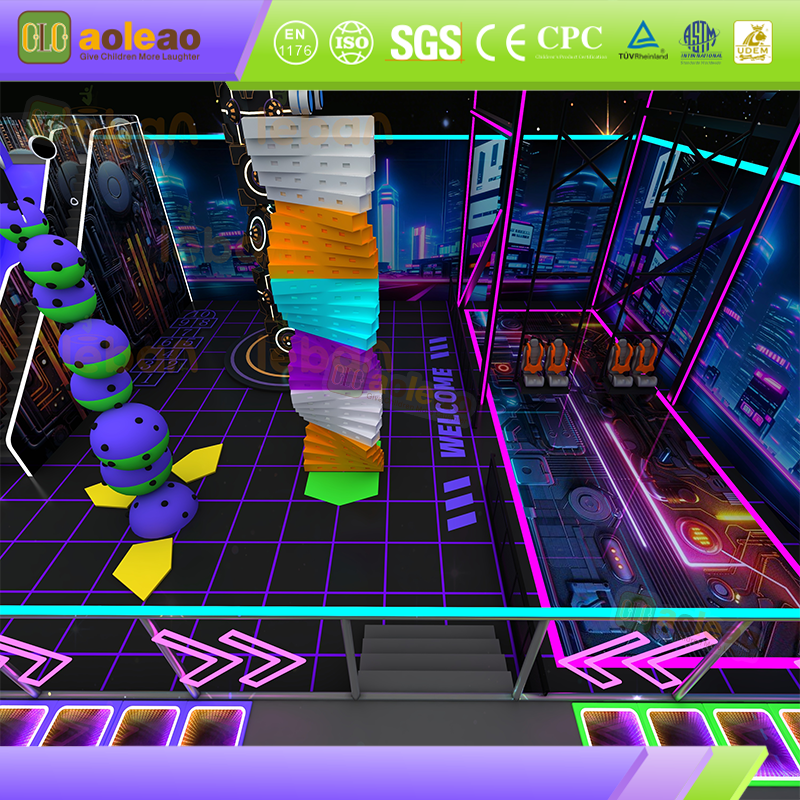 Large Combined Trampoline Multi-Function Splicing Design Large Indoor Amusement Venue Popular Hit Revenue Tool
