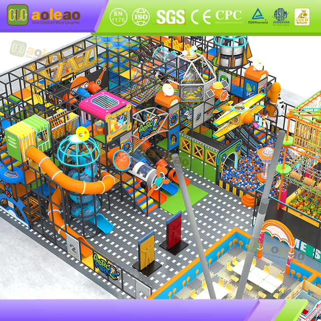 space themed family entertainment center layout