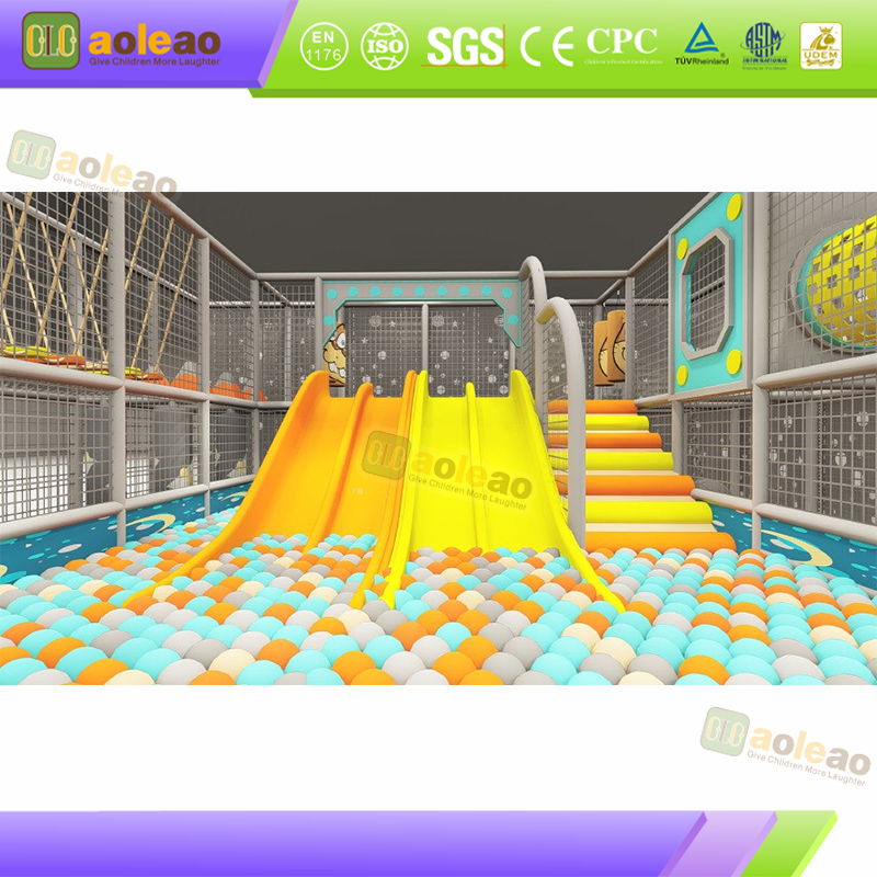 Small Playground Challenge Maze Slide, Indoor Play Equipment, Eco-Friendly