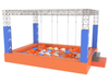 Large Trampoline Ninja Course Park