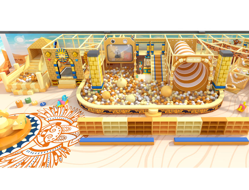 Trampoline, Volcano Slide, Ocean Ball Park, Amusement Park