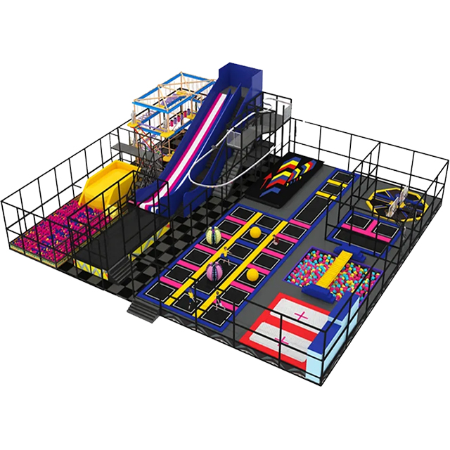 Large indoor trampoline park