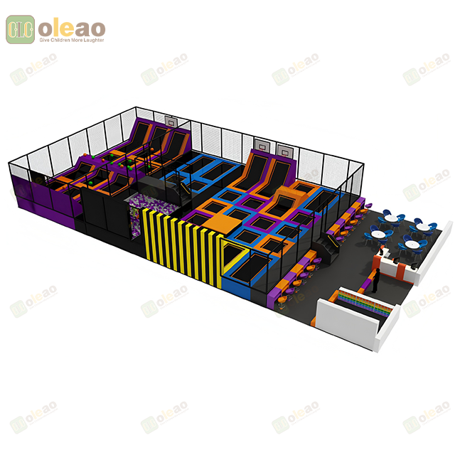 Trampoline Park Equipment Indoor Large Scale Kids Jumping Fun Center