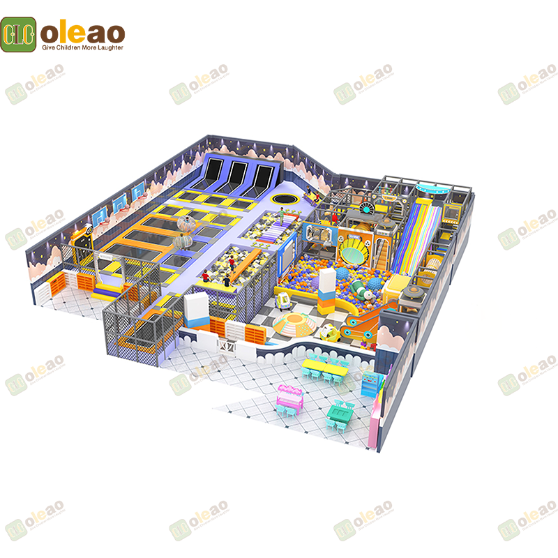  Indoor Playground Equipment Soft Play Toddler Climbing Kids Adventure Park (Slide & Swing Combo) 