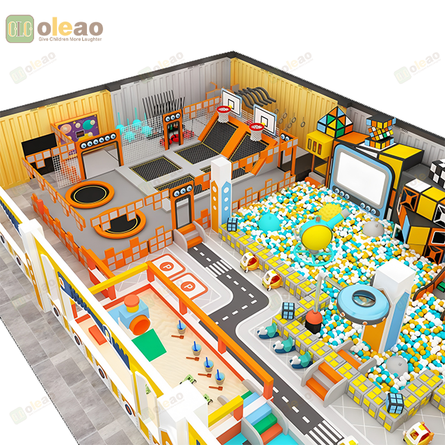 Palestra della giungla indoor e attrezzature per il gioco morbido per uso commerciale