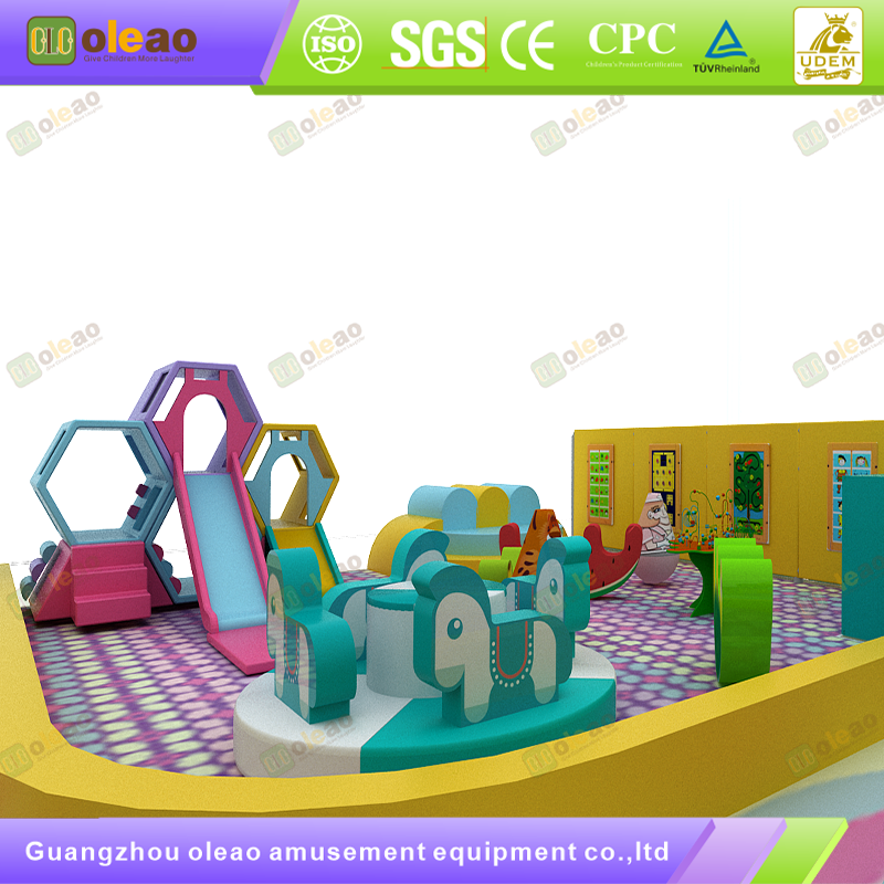 Indoor Playground Equipment Soft Play Toddler Climbing Kids Adventure Park (Slide & Ball Pit & Climb Combo)