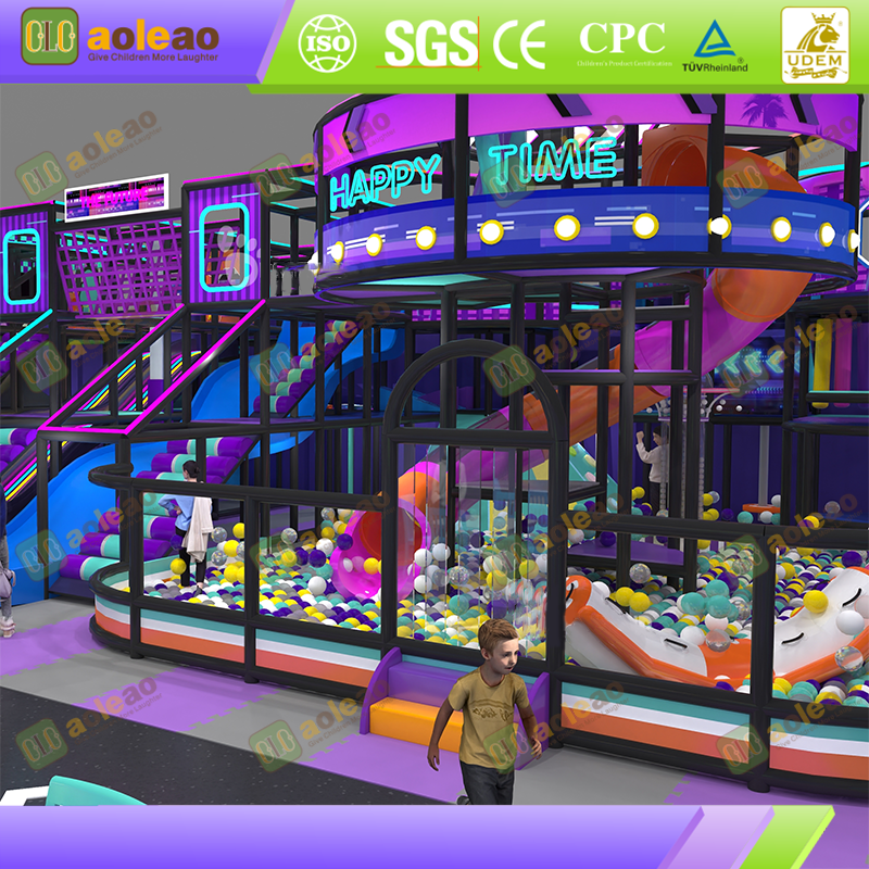 Custom Football Naughty Castle - Trampoline Football Obstacle Course + Brand Logo Implant - For Chain Parent-Child Parks - Enhances Brand Recognition