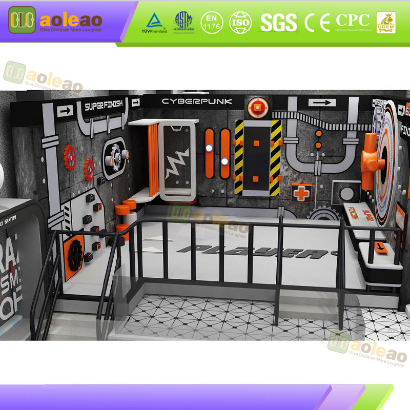 Indoor Reinforced Naughty Castle Galvanized Steel Pipe Frame Commercial Playground Stable No Deformation