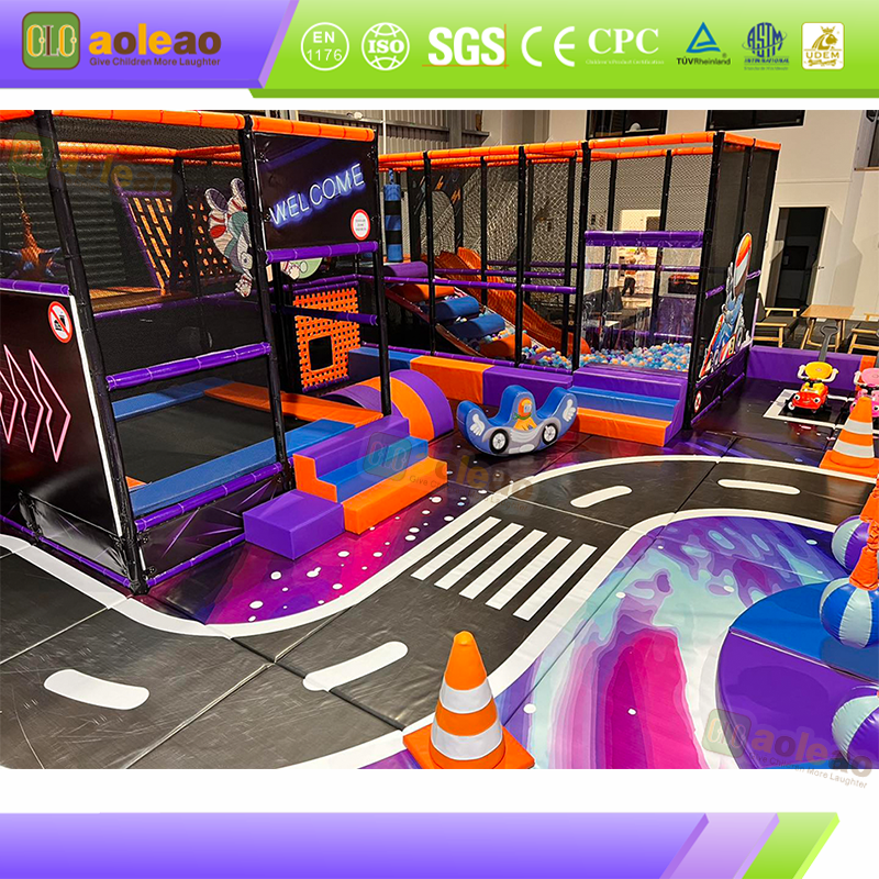 Small Frame Playground, Foldable & Easy Assembly, Indoor Kids Activity Center, Safe Non-Toxic Material & Space-Saving