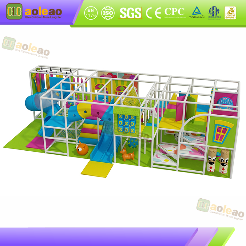 Small Playground Slide Interactive Maze, Kids Experience Hall, Improve Coordination