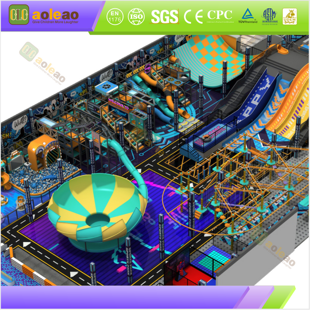 Indoor Playground High-Speed Slide, Large Play Equipment, Attract More Customers