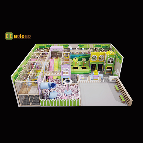 128㎡ Indoor Playground Project for a Caf&eacute; in Serbia | Aoleao Case Study