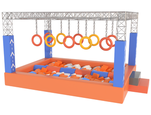 Large Trampoline Ninja Course Park