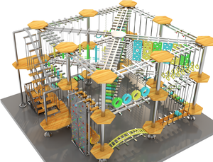 Multi Obstacle Climbing Ninja Course