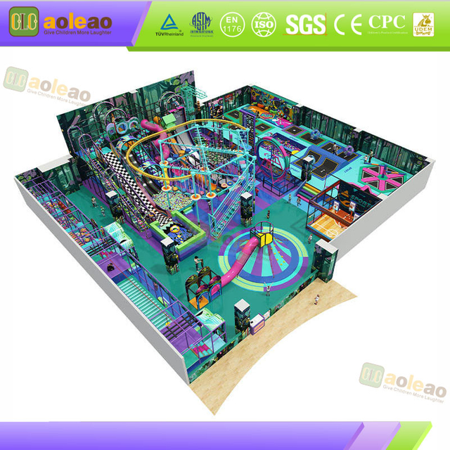 indoor adventure park with rope course zones