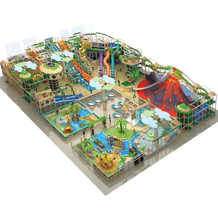 Indoor Play Equipment with Slides, Ball Pits, and Ninja Courses