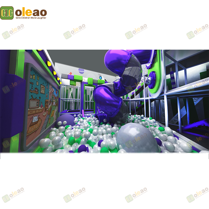 Indoor Playground Equipment Soft Play Toddler Climbing Kids Adventure Park (Mini Slide Set) 