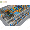Commercial Adventure Trampoline Park with Dodgeball and Climbing Zone