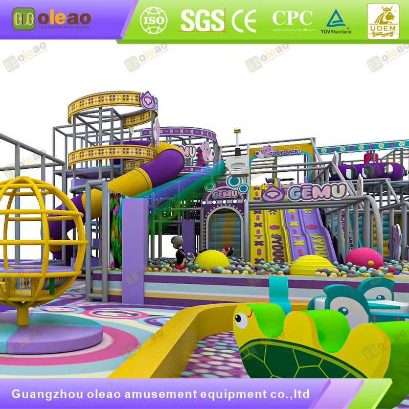 Indoor Playground Equipment Soft Play Toddler Climbing Kids Adventure Park (Slide & Ball Pit & Climb Combo)