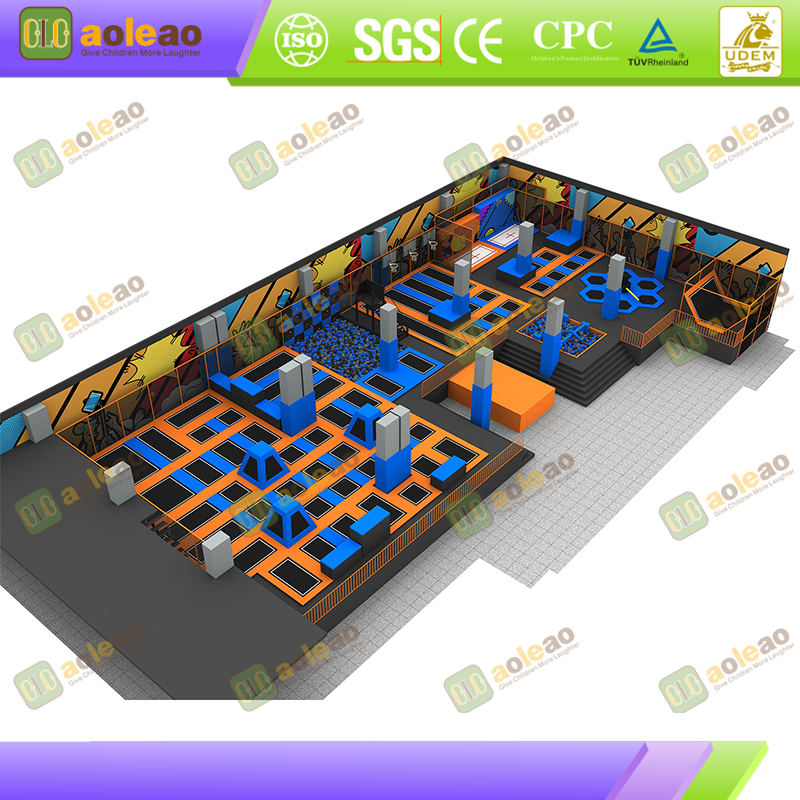 Trampoline Park – Balance-Improving Zone – Kids Adventure Park for Little Athletes