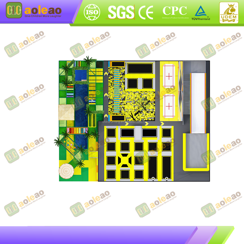 Trampoline Park – Power-Packed Play Area – Kids Adventure Park with Fitness Challenges