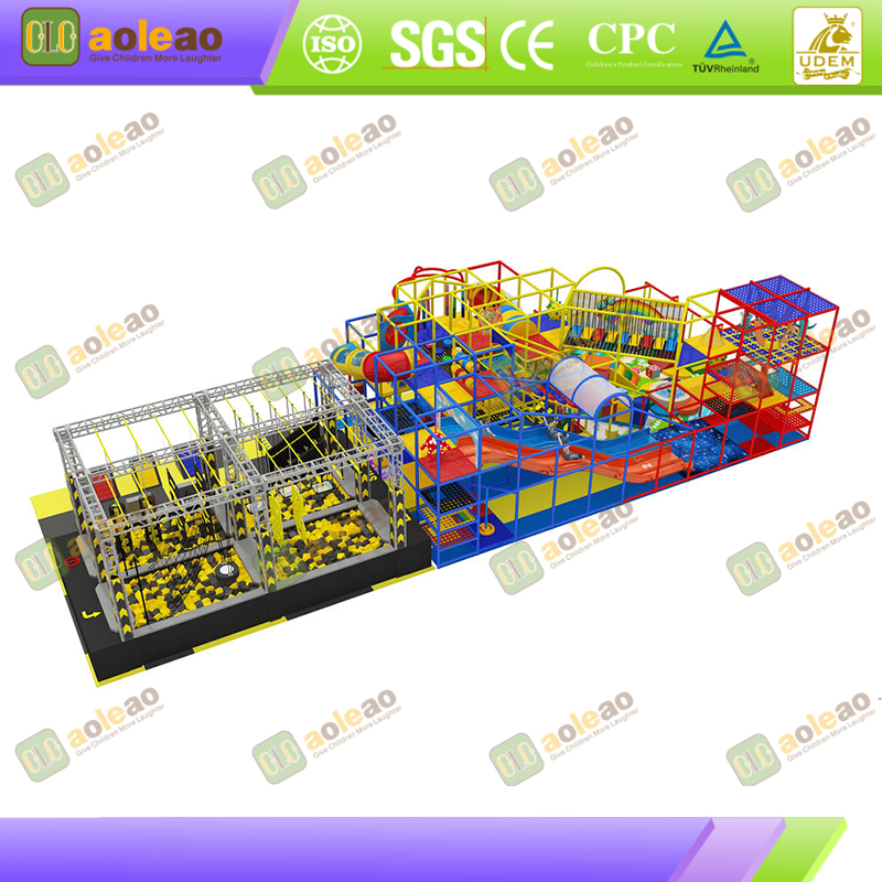 Frame-Type Indoor Playground Castle - Sturdy Steel Frame & Multi-Module Combination - Mall Atriums/Kids' Parks - High Load Capacity & Durable