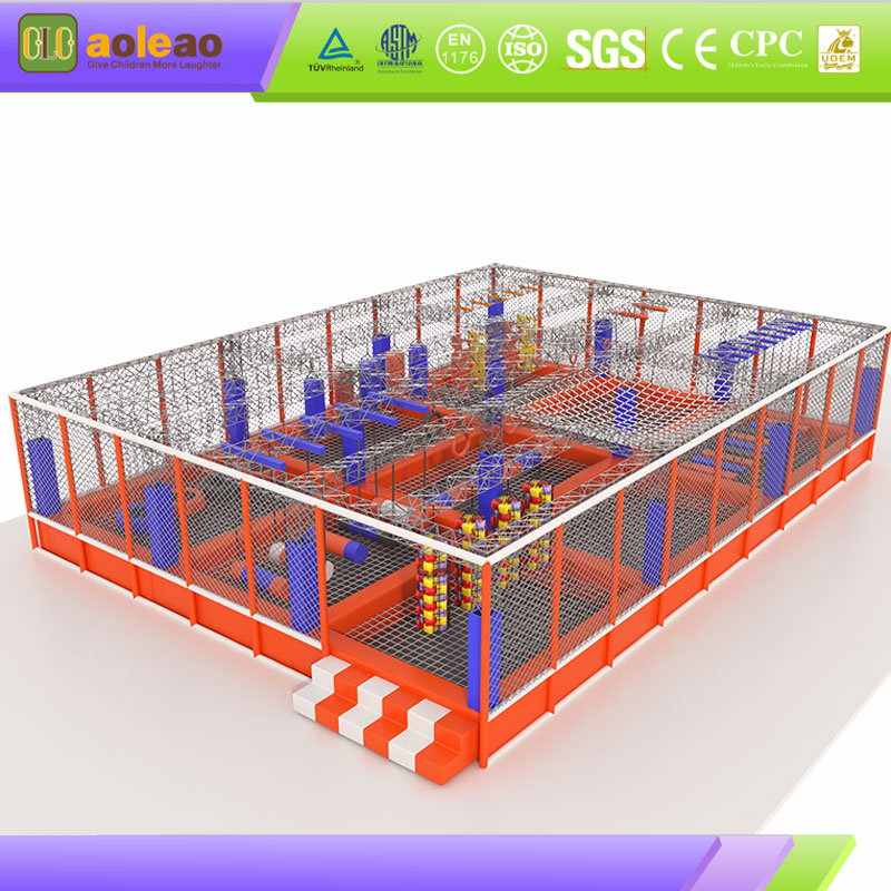 Indoor Ninja Playground-3D Multi-Layer Layout-Commercial Atrium-Strong Customer Attraction | Aoleao