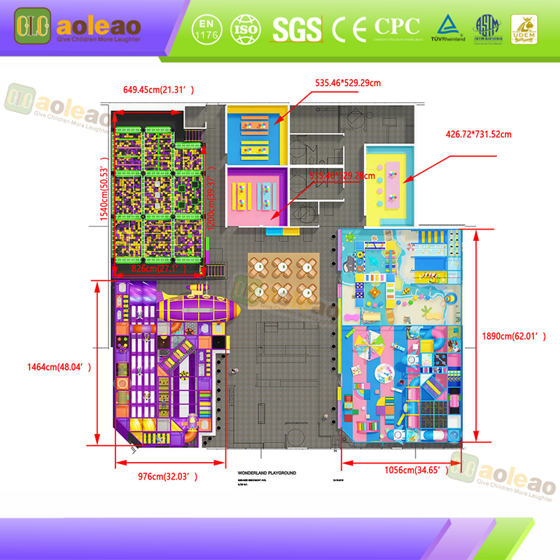Small Indoor Playground Maze Slide, Small Shop Area, Space-Saving