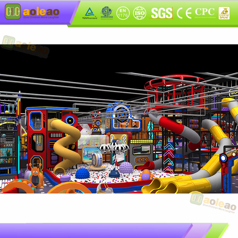 Indoor Play Center ອຸປະກອນການປິ່ນປົວຕ້ານໄຟໄໝ້-ປິດສະຖານທີ່ໃນຮົ່ມ-ປອດໄພໄດ້ຮັບການຢັ້ງຢືນ | ອ່າວ