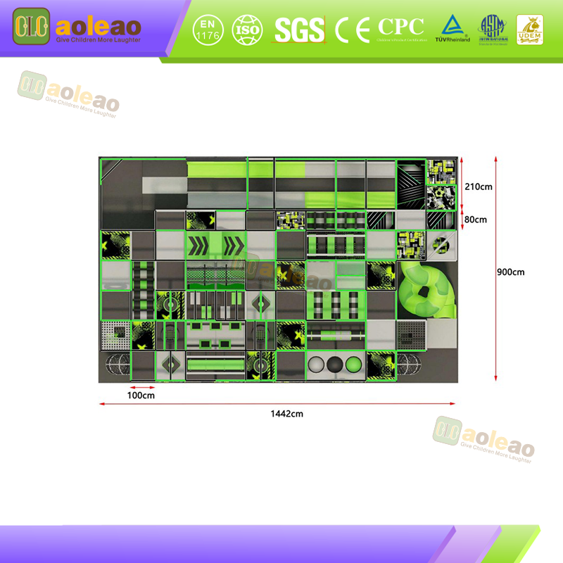 Indoor Playground Equipment Soft Play Toddler Climbing Kids Adventure Park (Foam Swing) 