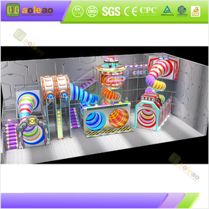 Indoor Playground Slide Set, Mall Atrium, Popular Kids Check-In Spot