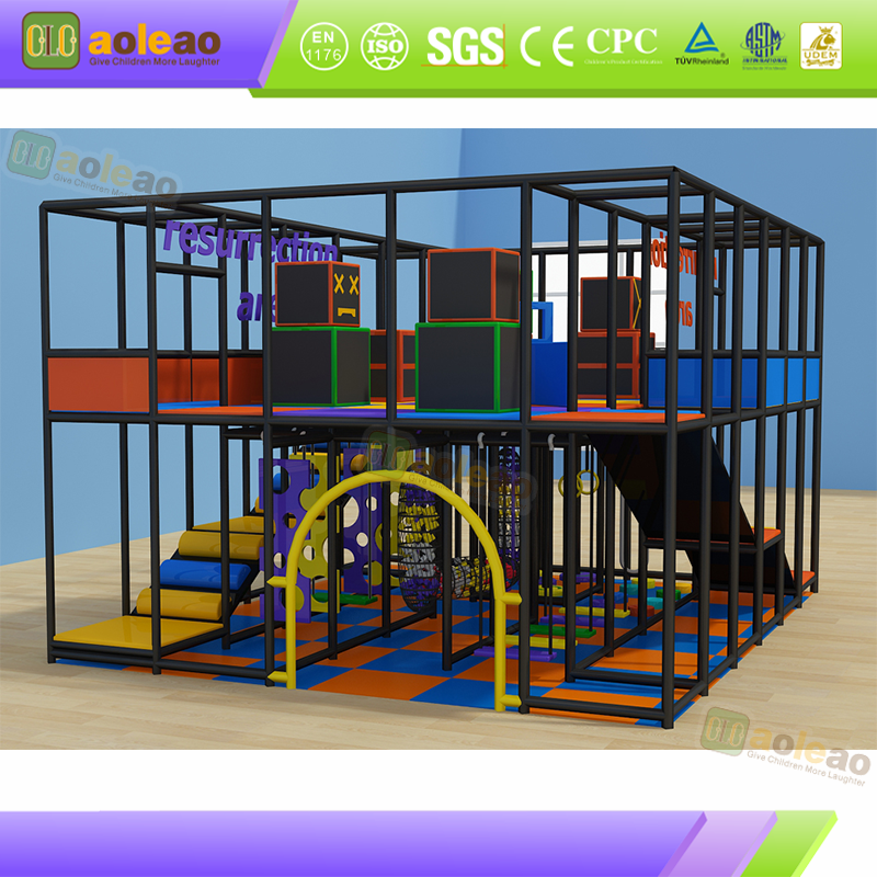 Small Indoor Playground Maze Slide All-in-One, Commercial Mall, Customizable Size