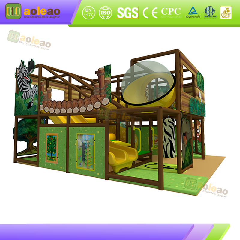 Small Indoor Playground Slide Maze Combo, Mall Kids Zone, Safe & Durable