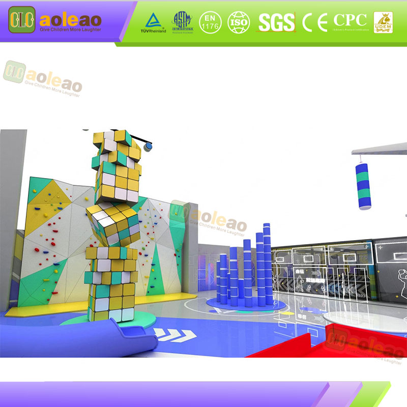 Development Naughty Castle Physical Obstacle For Youth Center Balance Coordination Training