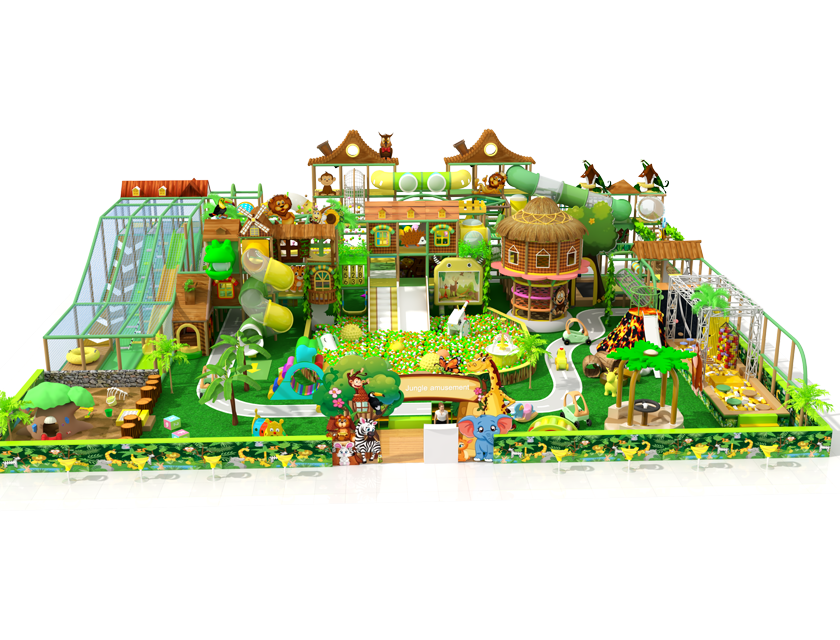 Volcano Slide Jungle Theme Ocean Ball Park Amusement Park