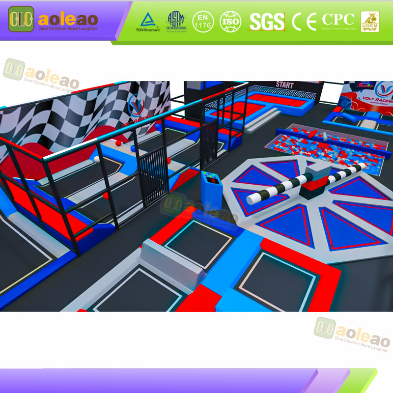 Trampoline Park- High Elastic & Safety Padding- Indoor Mall Playground- Commercial Customization | Aoleao