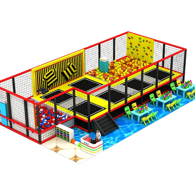 High-end atmospheric indoor trampoline