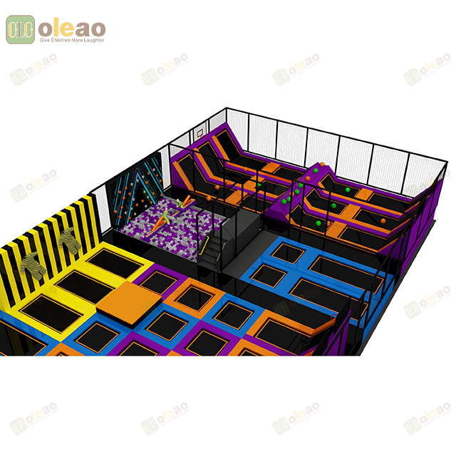 Trampoline Park Equipment Indoor Large Scale Kids Jumping Fun Center