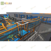Commercial Adventure Trampoline Park with Dodgeball and Climbing Zone
