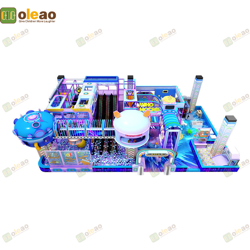 Indoor Playground Equipment Soft Play Toddler Climbing Kids Adventure Park (Ball Pit & Slide Combo) 