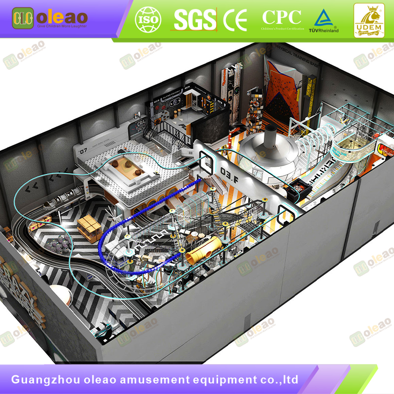 Smart Interactive Playground Castle with Projector Games & Checkpoint System - Indoor Play Area for Family Parks/Early Education Centers - Edutainment & Customer-Drawing